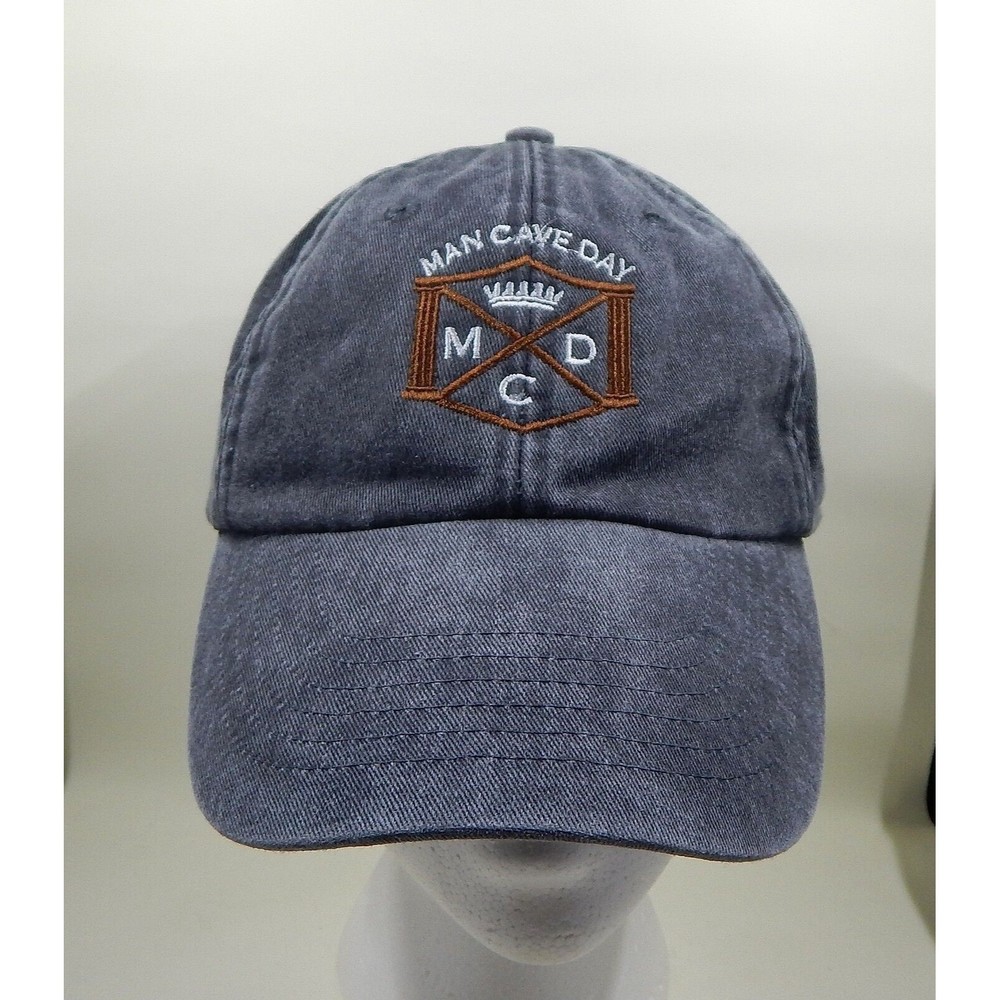 Ultra Club Classic Cut Man Cave Day MCD Adjustable Cap Hat Gray Cotton